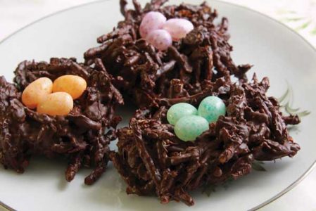 Chocolate Bird Nests Recipe Image